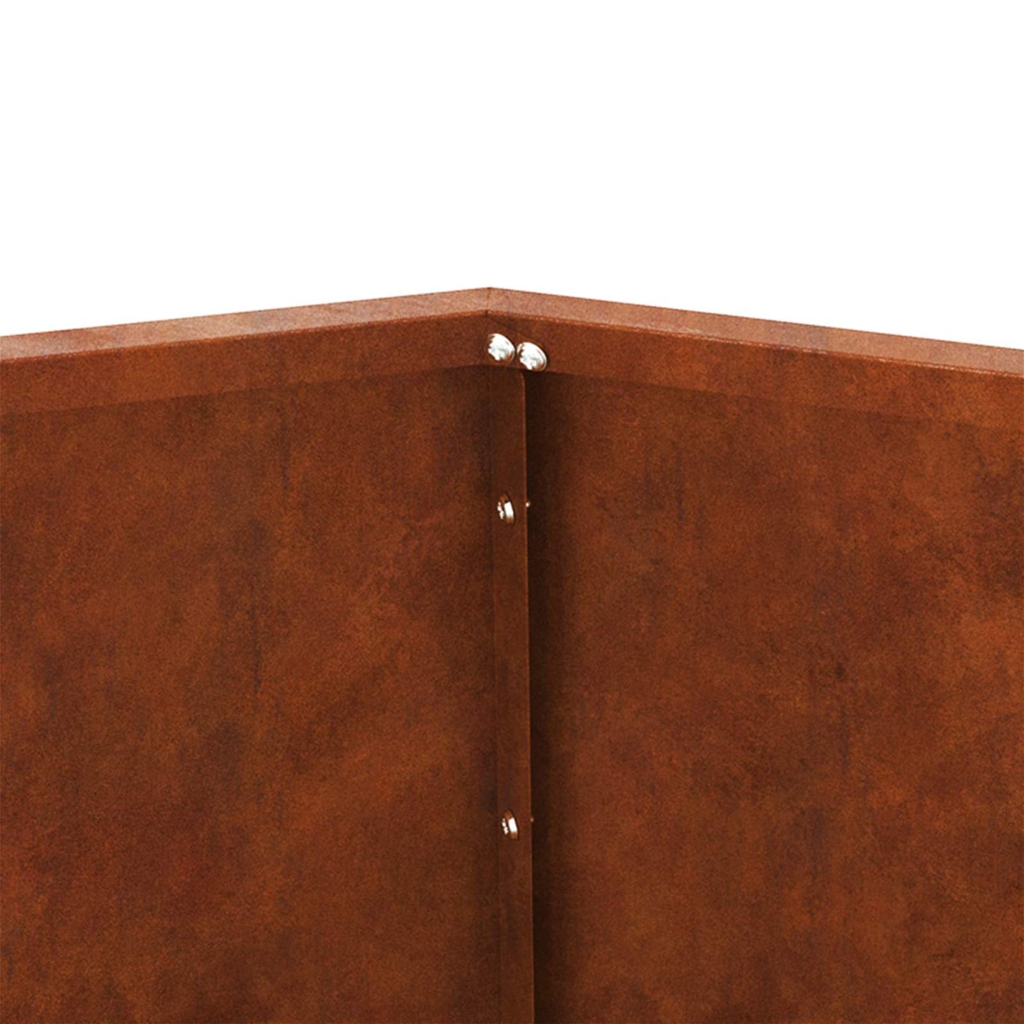 Planter 2 pcs Rusty 50 x 50 x 40 cm Weathering Steel