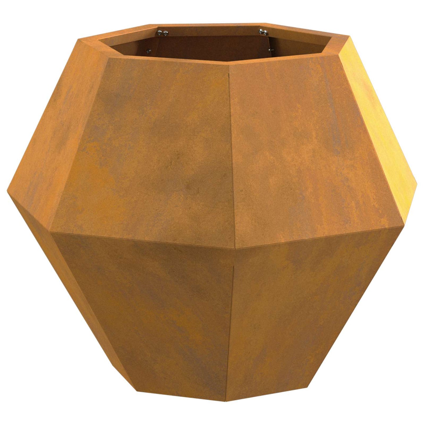 Planter 2 pcs Rusty 50 x 50 x 40 cm Weathering Steel