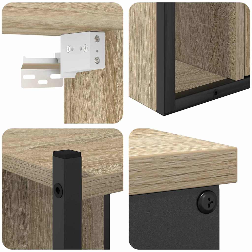 Bathroom Furniture Set 4 pcs Sonoma Oak Engineered Wood