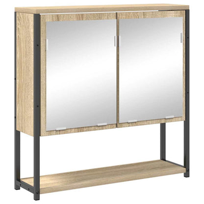 Bathroom Furniture Set 4 pcs Sonoma Oak Engineered Wood