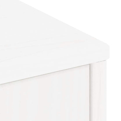 Side Cabinets 4 pcs "ODDA" White 40x24x79 cm Solid Wood Pine