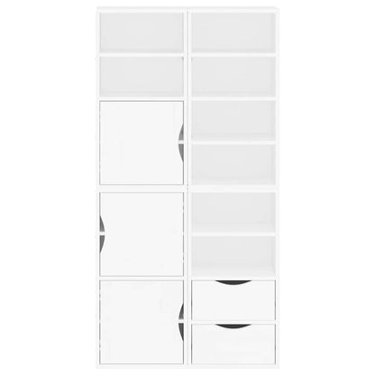 Side Cabinets 4 pcs "ODDA" White 40x24x79 cm Solid Wood Pine