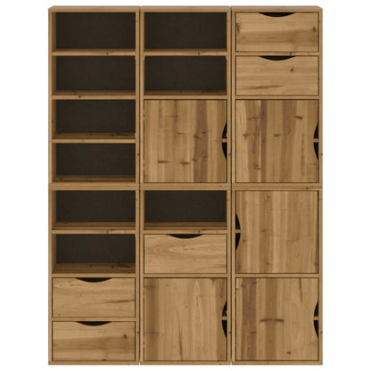 Side Cabinets 6 pcs "ODDA" 40x24x79 cm Solid Wood Pine