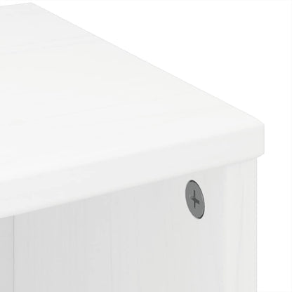 Side Cabinets 6 pcs "ODDA" White 40x24x79 cm Solid Wood Pine