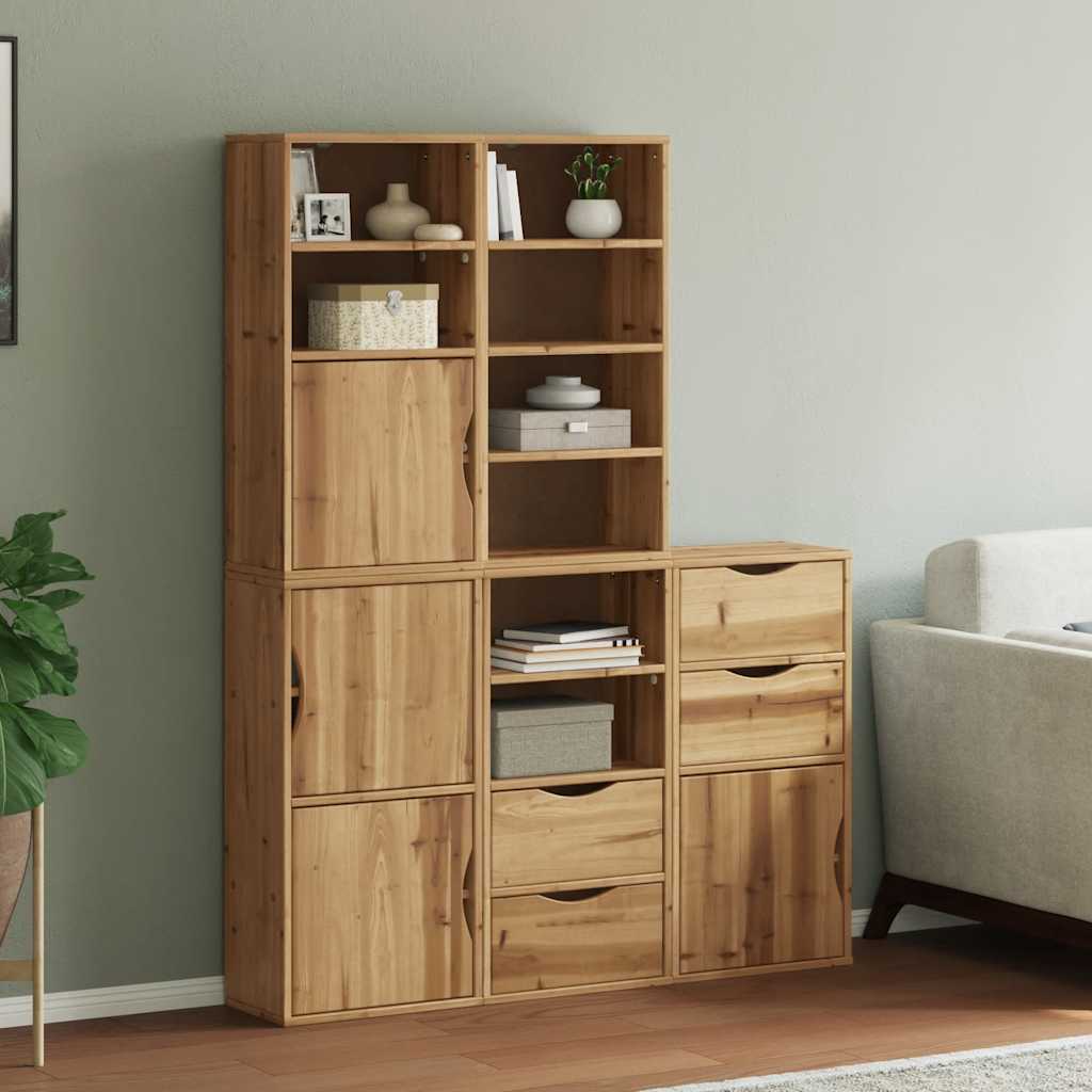 Side Cabinets 5 pcs "ODDA" 40x24x79 cm Solid Wood Pine