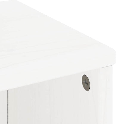 Side Cabinets 5 pcs "ODDA" White 40x24x79 cm Solid Wood Pine