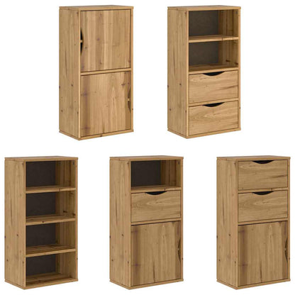 Side Cabinets 5 pcs "ODDA" 40x24x79 cm Solid Wood Pine