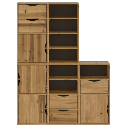 Side Cabinets 5 pcs "ODDA" 40x24x79 cm Solid Wood Pine