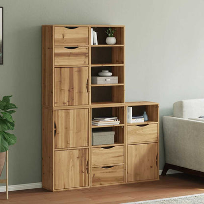Side Cabinets 5 pcs "ODDA" 40x24x79 cm Solid Wood Pine