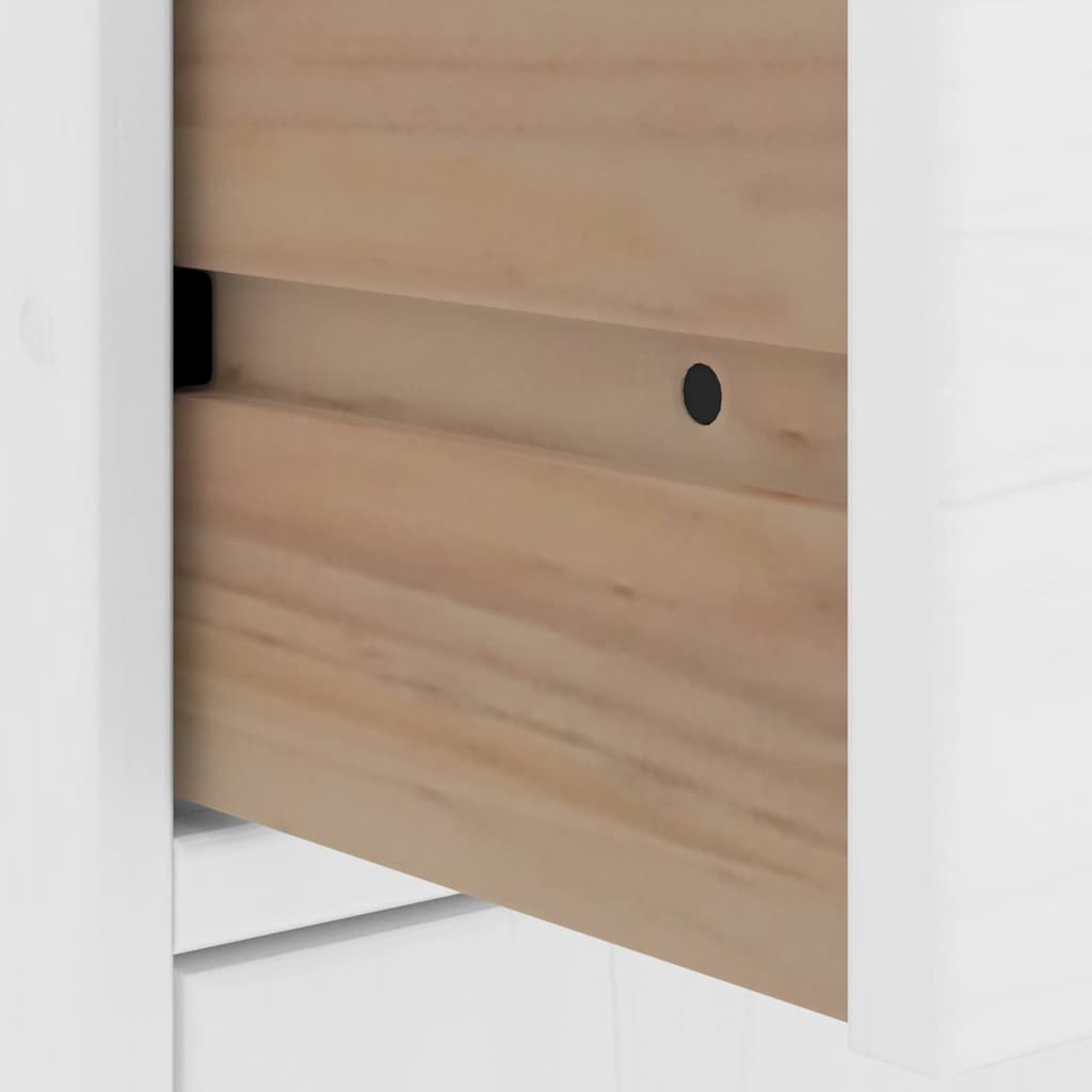 Side Cabinets 5 pcs "ODDA" White 40x24x79 cm Solid Wood Pine