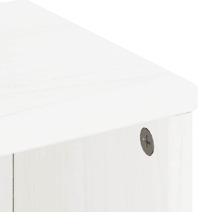 Side Cabinets 5 pcs "ODDA" White 40x24x79 cm Solid Wood Pine