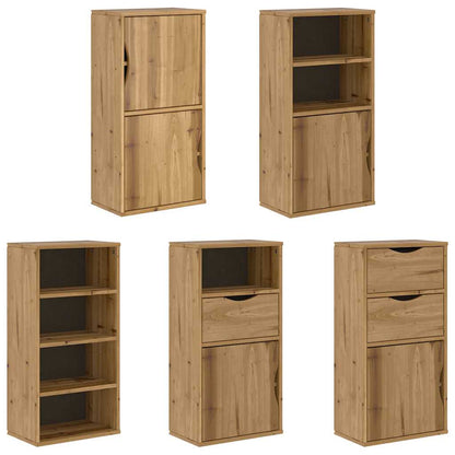Side Cabinets 5 pcs "ODDA" 40x24x79 cm Solid Wood Pine