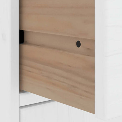 Side Cabinets 5 pcs "ODDA" White 40x24x79 cm Solid Wood Pine
