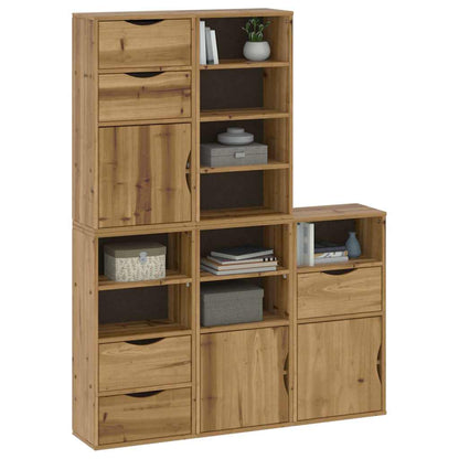 Side Cabinets 5 pcs "ODDA" 40x24x79 cm Solid Wood Pine