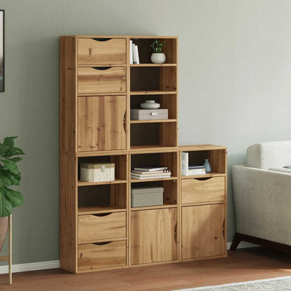 Side Cabinets 5 pcs "ODDA" 40x24x79 cm Solid Wood Pine