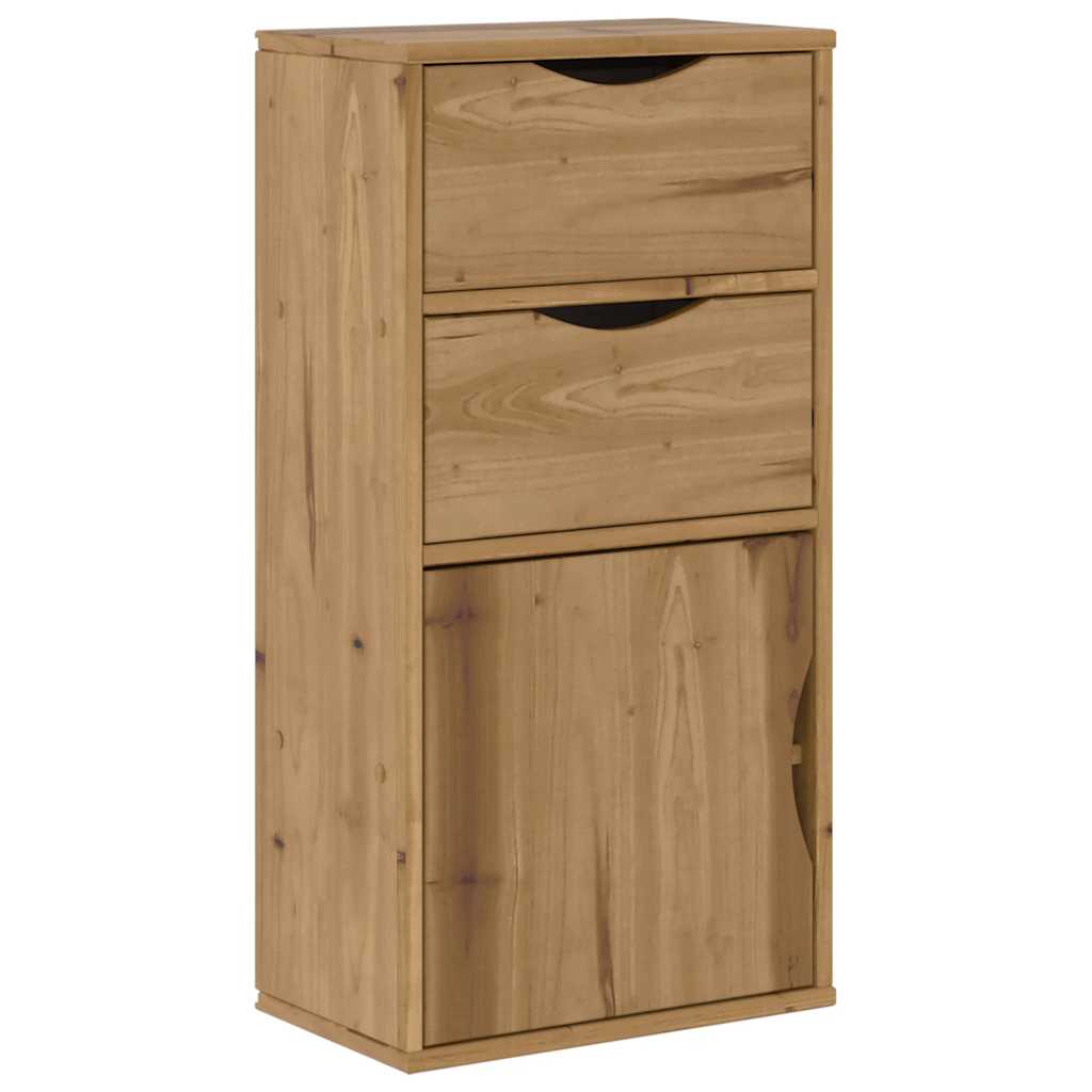 5 Piece TV Units with Storage ODDA Solid Wood Pine