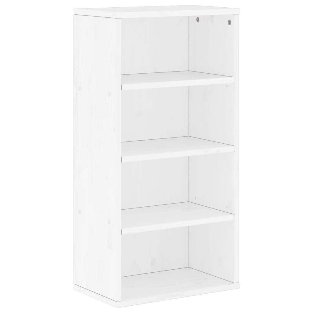 4 Piece TV Units with Storage "ODDA" White Solid Wood Pine