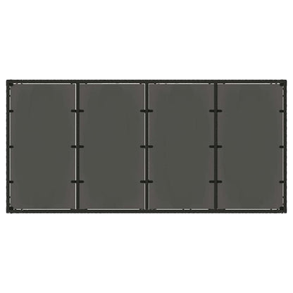 Garden Dining Set 7 pcs Black Poly Rattan