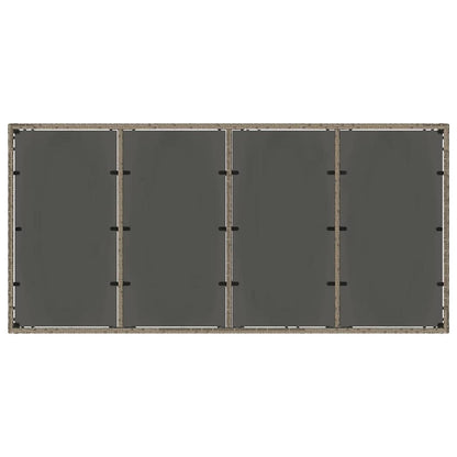Garden Dining Set 7 pcs Grey Poly Rattan