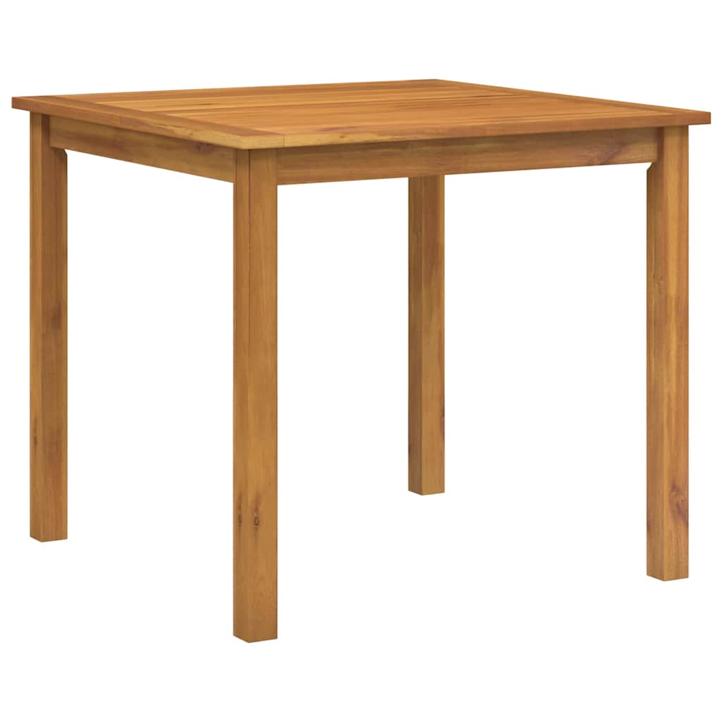 Garden Dining Set 5 pcs Beige Solid Acacia Wood