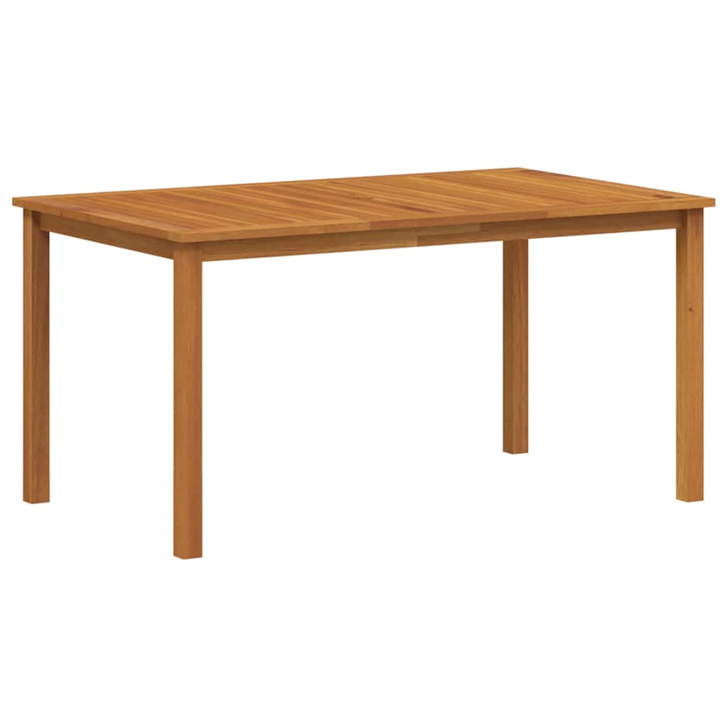 Garden Dining Set 5 pcs Black Solid Acacia Wood