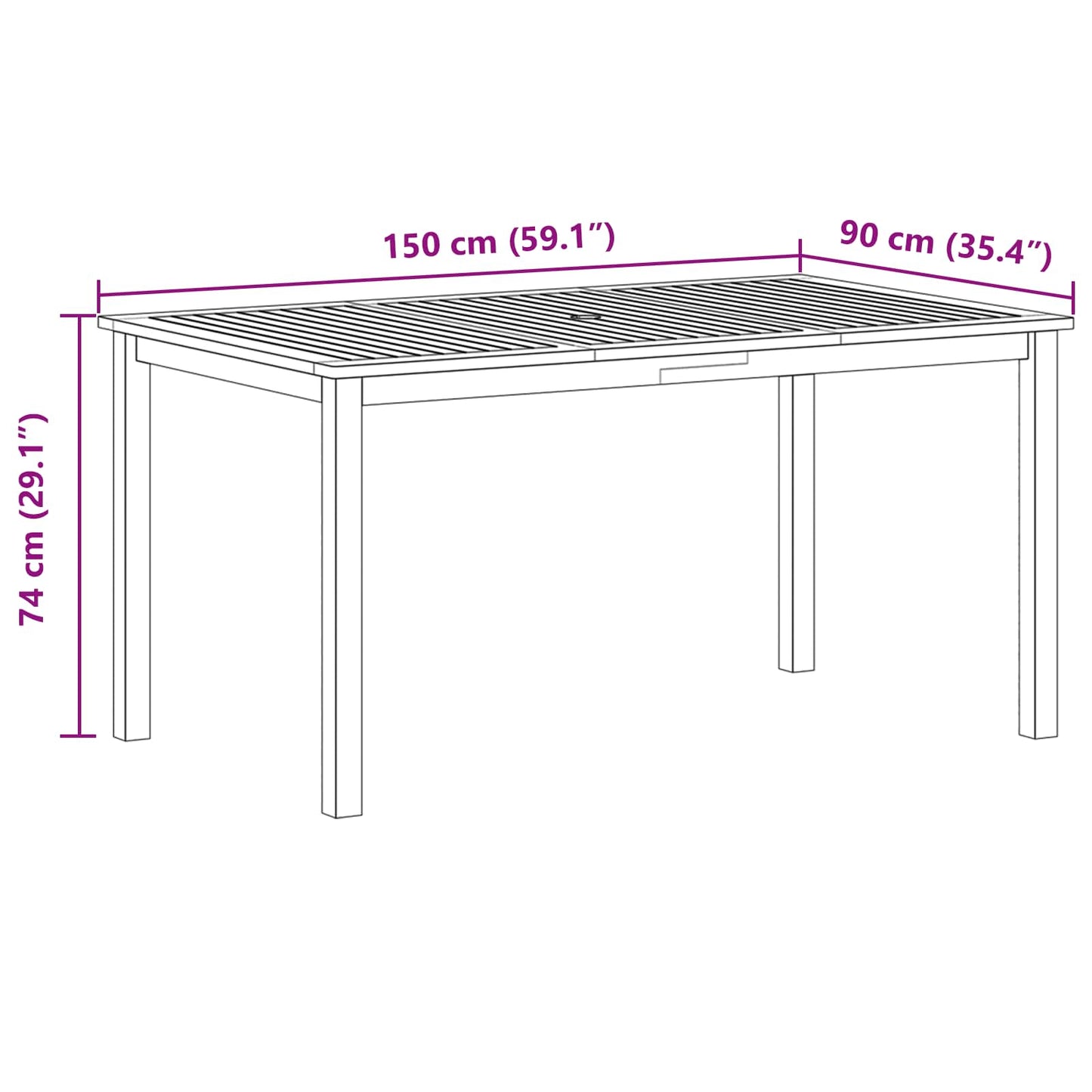 Garden Dining Set 7 pcs Grey Solid Acacia Wood