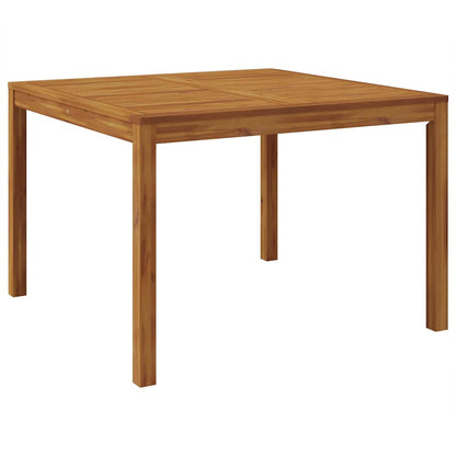 Garden Dining Set 5 pcs Black Solid Acacia Wood