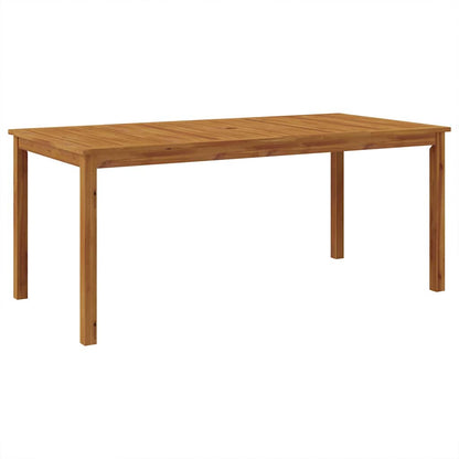 Garden Dining Set 9 pcs Black Solid Acacia Wood