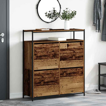 Shoe Cabinet Old Wood 100 x 34 x 112 cm Engineered Wood