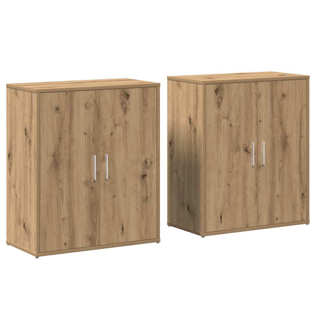 Sideboard 2 pcs Artisan Oak 60 x 31 x 70 cm Engineered Wood