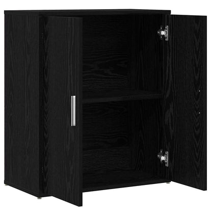 Sideboard 2 pcs Black Oak 60 x 31 x 70 cm Engineered Wood