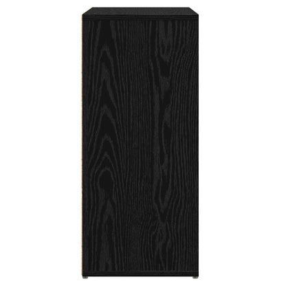 Sideboard 2 pcs Black Oak 60 x 31 x 70 cm Engineered Wood