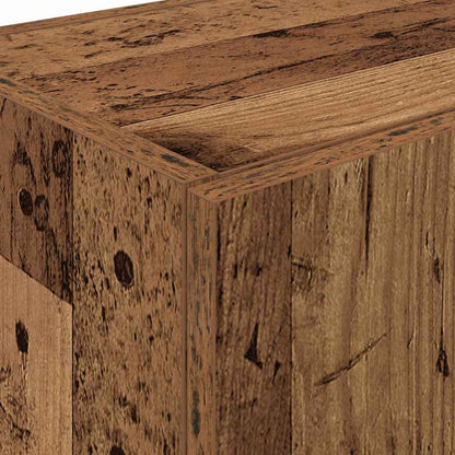 Kitchen Sideboard with Shelf 2 pcs Old Wood 60 x 50 x 180 cm
