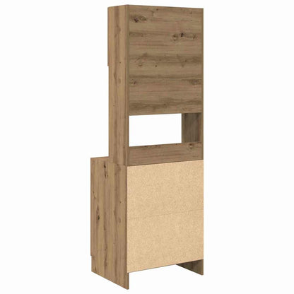 Kitchen Sideboard with Shelf 2 pcs Artisan Oak 60 x 50 x 180 cm