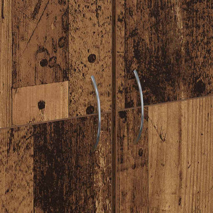 Office Cabinet Old Wood 60 x 32 x 152.5 cm Engineered Wood