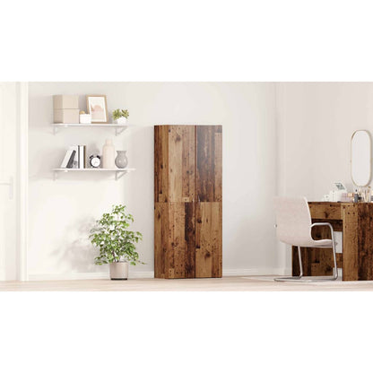 Office Cabinet Old Wood 60 x 32 x 152.5 cm Engineered Wood