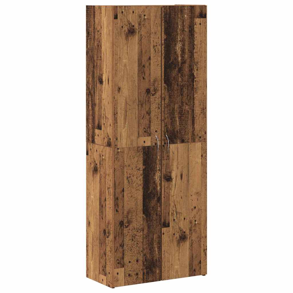 Office Cabinet Old Wood 60 x 32 x 152.5 cm Engineered Wood