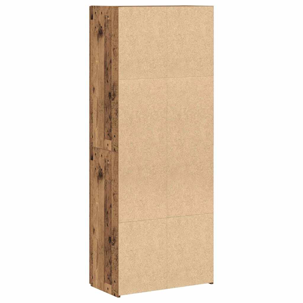Office Cabinet Old Wood 60 x 32 x 152.5 cm Engineered Wood
