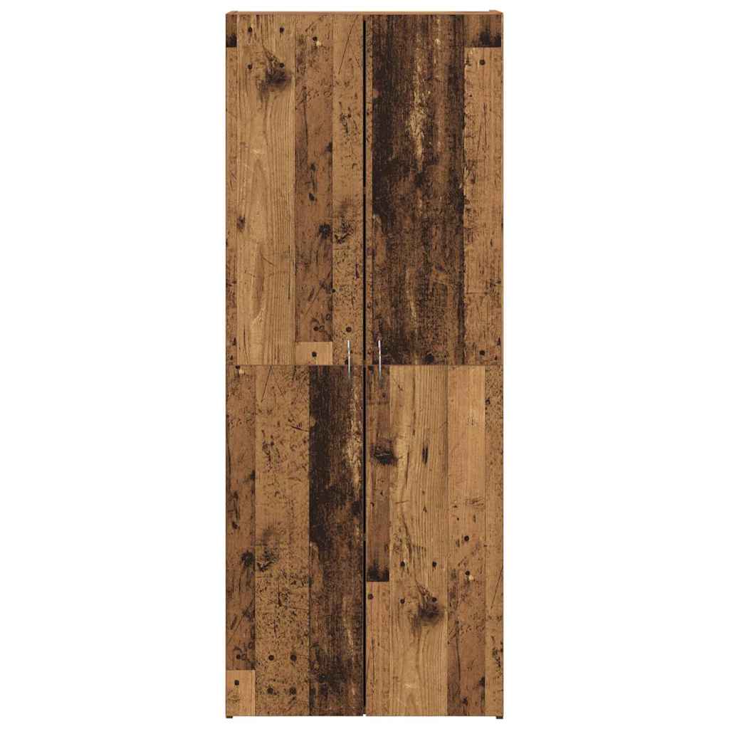 Office Cabinet Old Wood 60 x 32 x 152.5 cm Engineered Wood