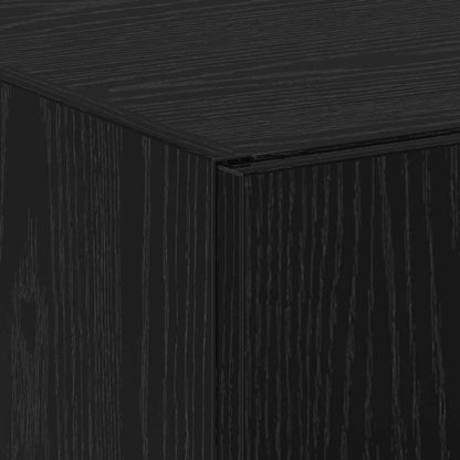Office Cabinet Black Oak 60 x 32 x 152.5 cm Engineered Wood
