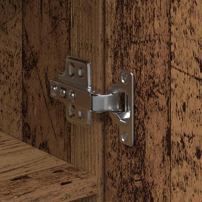 Highboard 80 x 35 x 180 cm Engineered Wood Old Wood