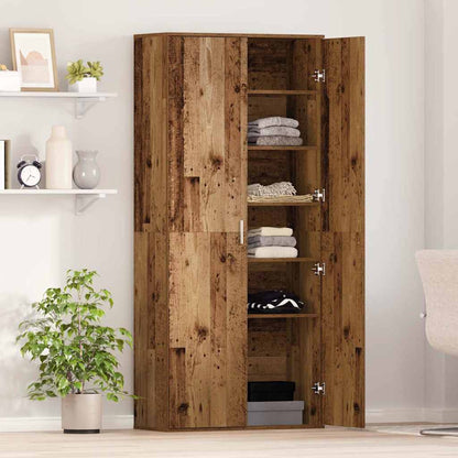 Highboard 80 x 35 x 180 cm Engineered Wood Old Wood