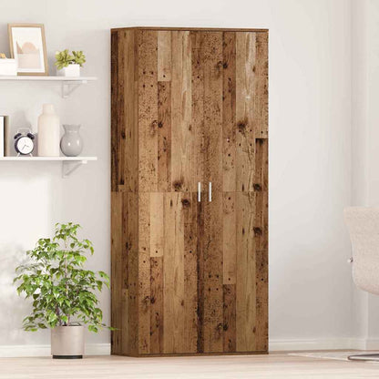 Highboard 80 x 35 x 180 cm Engineered Wood Old Wood