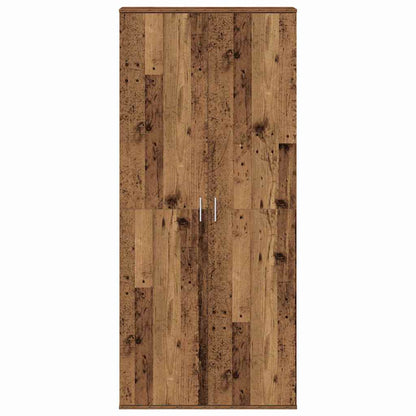 Highboard 80 x 35 x 180 cm Engineered Wood Old Wood