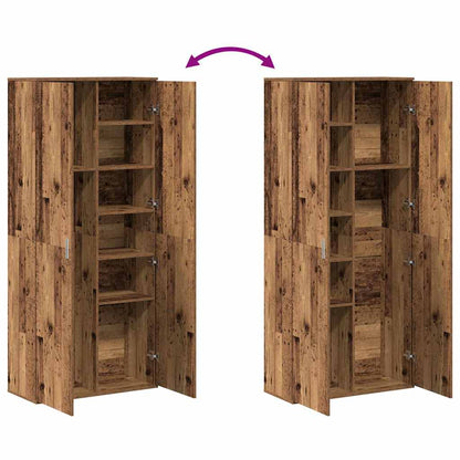 Highboard 80 x 35 x 180 cm Engineered Wood Old Wood