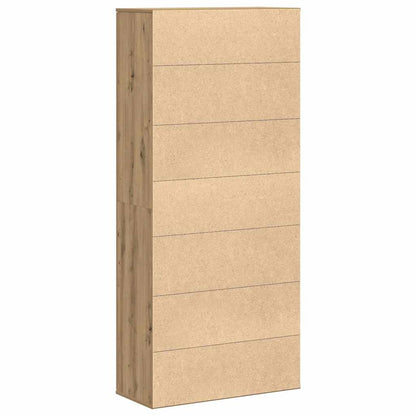 Highboard Artisan oak 80 x 35 x 180 cm Engineered wood