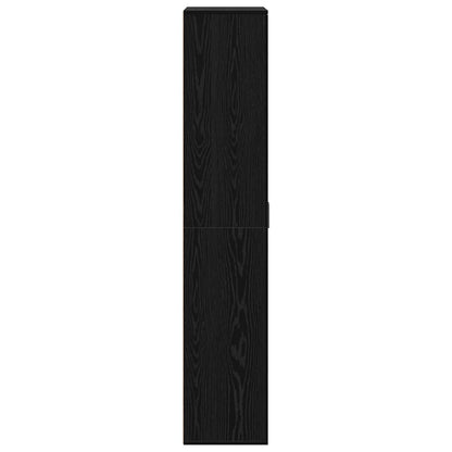Highboard 80 x 35 x 180 cm Engineered Wood Black oak