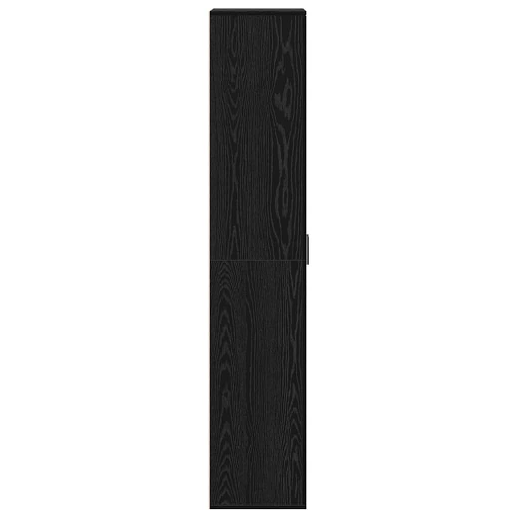 Highboard Black oak 60 x 35 x 180 cm Engineered wood