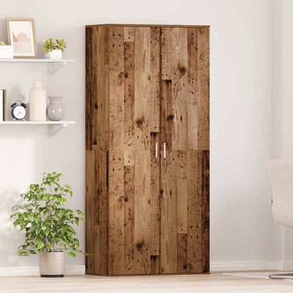 Highboard 80 x 39 x 178 cm Engineered Wood Old Wood