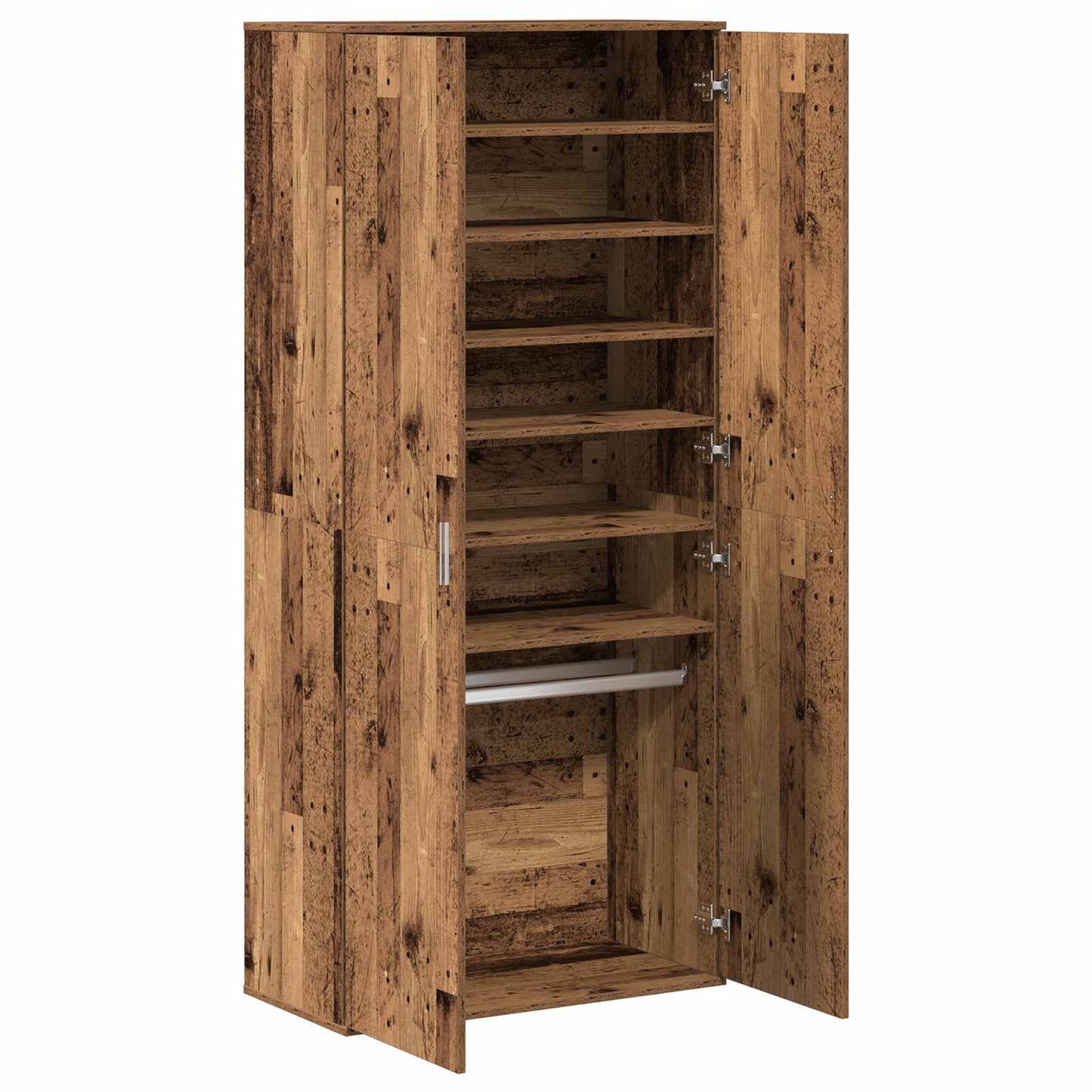 Highboard with Shelf Old Wood 80 x 39 x 178 cm Engineered wood
